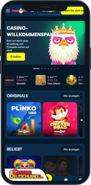 Fanobet Casino Mobile app