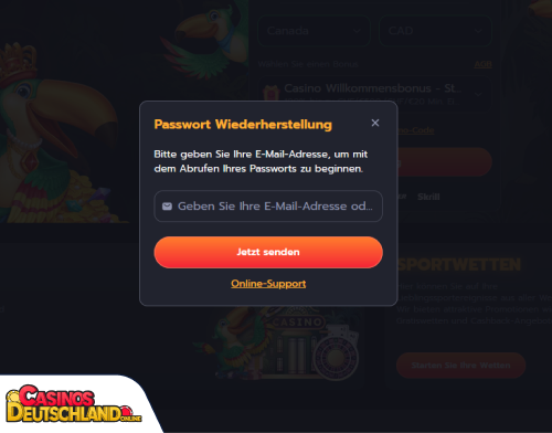 Flappy Casino Problem beim Einloggen