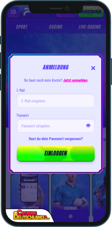 FunBet Casino Anmeldung