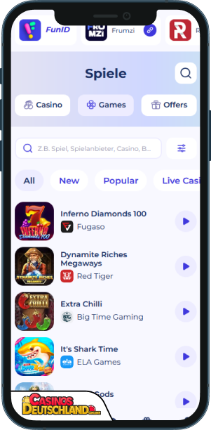 FunID Casino Mobile app