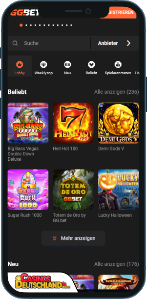 GGBet Casino Mobile app