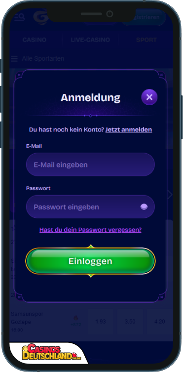 GeniePlay Casino Anmeldung