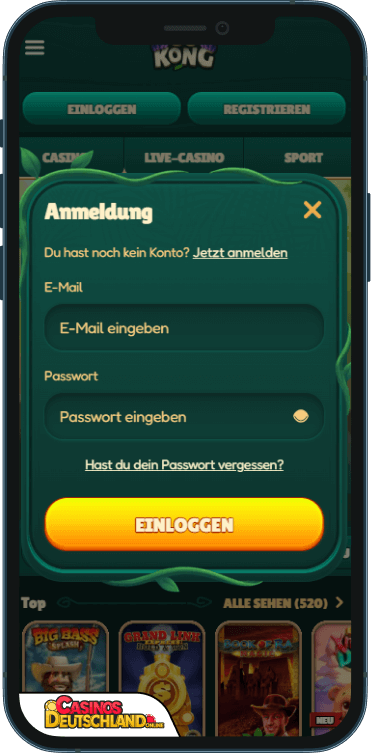 GoKong Casino Anmeldung