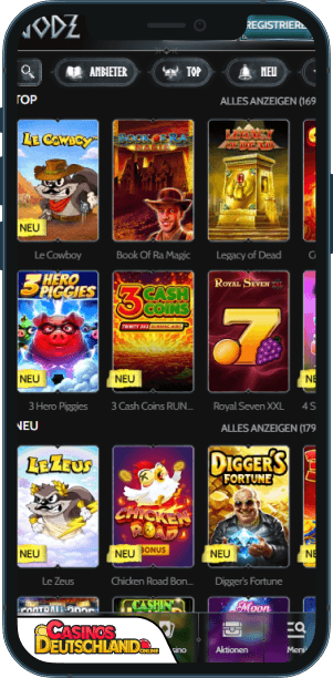 Godz Casino Mobile app