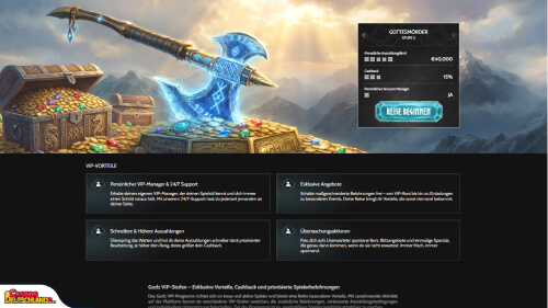 Godz Casino Vip program