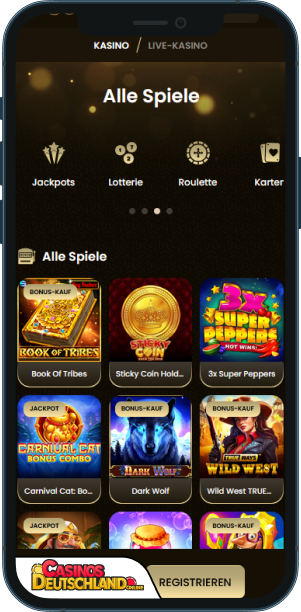 GoldSpin Casino Mobile app