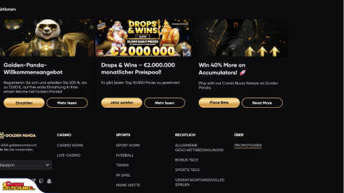 Golden Panda Casino Bonus