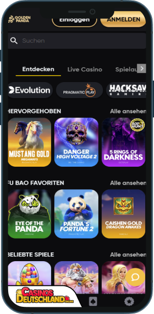 Golden Panda Casino Mobile app