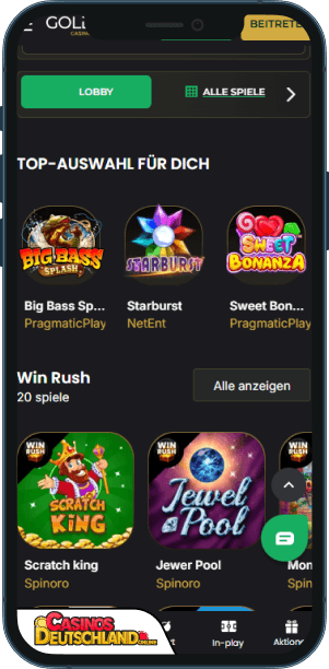 GoldenPlay Casino Mobile app