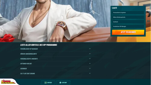 Golisimo Casino vip program