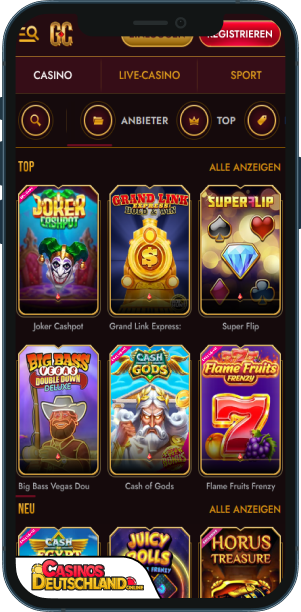 GrandClub Casino Mobile app