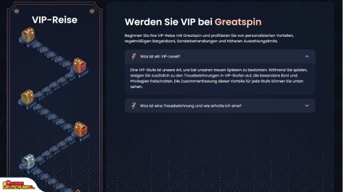 GreatSpin Casino Vip program