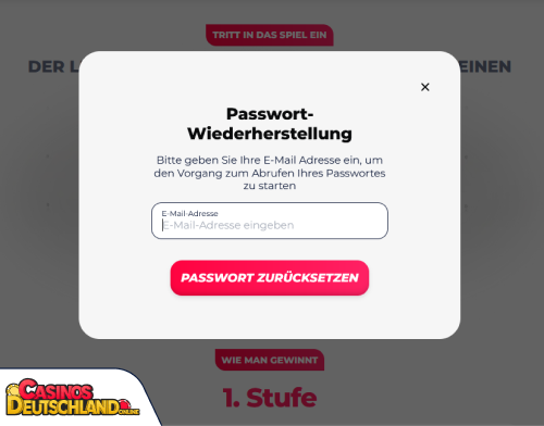 GreatWin Casino Problem beim Einloggen