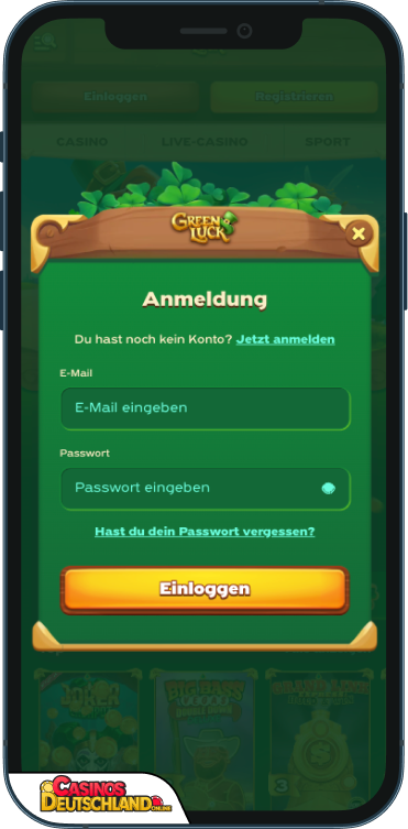 GreenLuck Casino Anmeldung