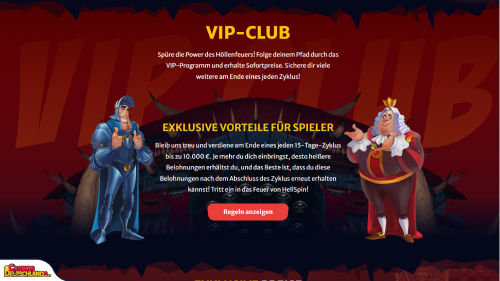 Hell Spin Casino Vip program