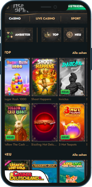 HeroSpin Casino Mobile app