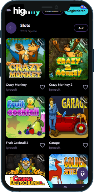 HighFly Bet Casino Mobile app