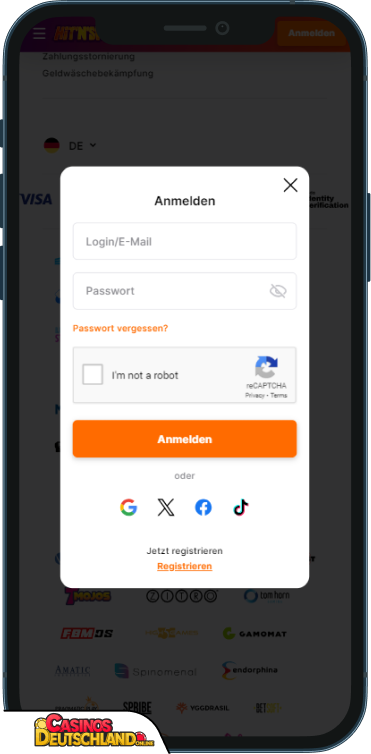 HitNSpin Casino Anmeldung