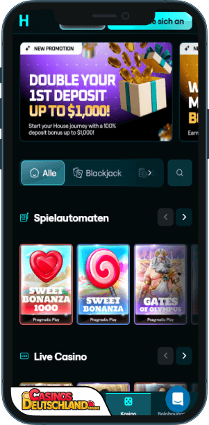 HouseBets Casino Mobile app