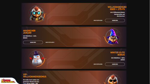 Hugo Casino bonus