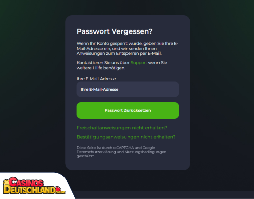 JeetCity Casino Problem beim Einloggen