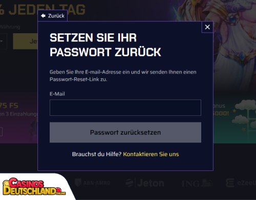 Joebit Casino Problem beim Einloggen