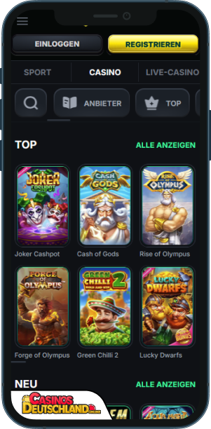 KinBet Casino Mobile app
