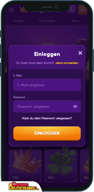 KingMaker Casino Anmeldung