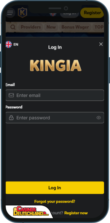 Kingia Casino Anmeldung