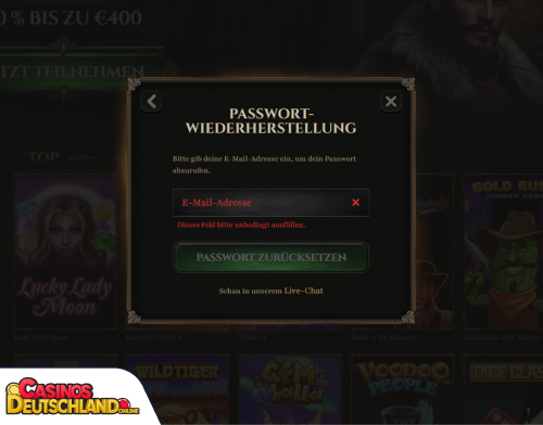 Kyngs Casino Problem beim Einloggen