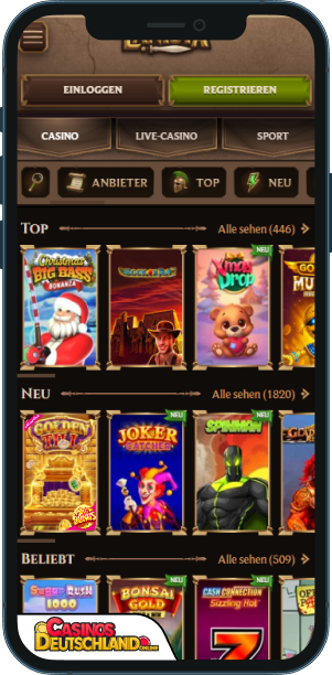 Lanista Casino Mobile app