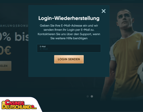 LegendPlay Casino Problem beim Einloggen