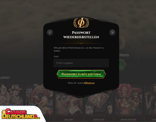 Legiano Casino Problem beim Einloggen