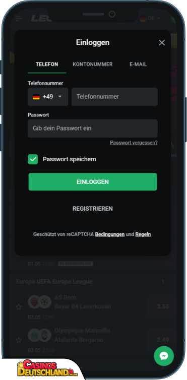 Leon Bet Casino Anmeldung