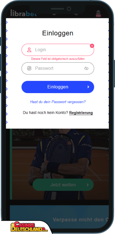 Librabet Casino Anmeldung