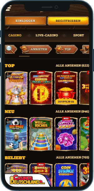 Lizaro Casino Mobile app