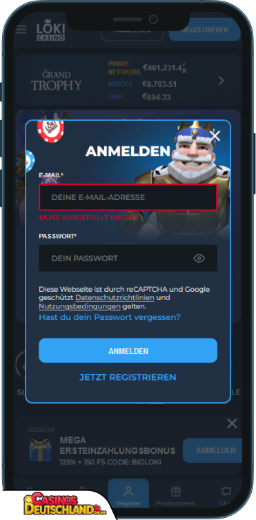 Loki Casino Anmeldung