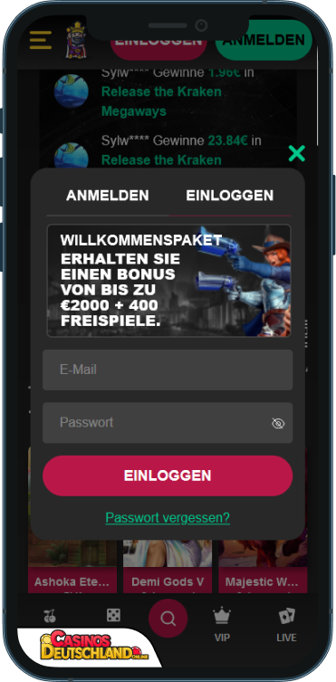 LordSpin Casino Anmeldung