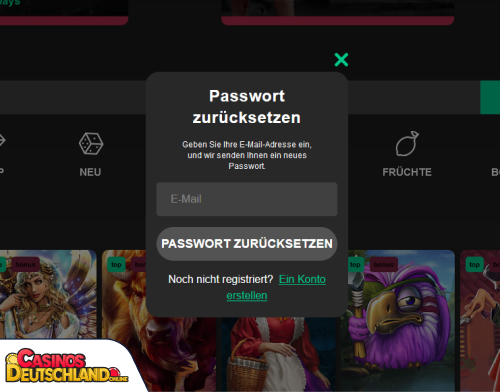 LordSpin Casino Problem beim Einloggen