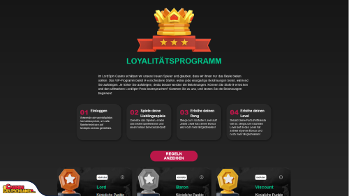 LordSpin Casino vip program