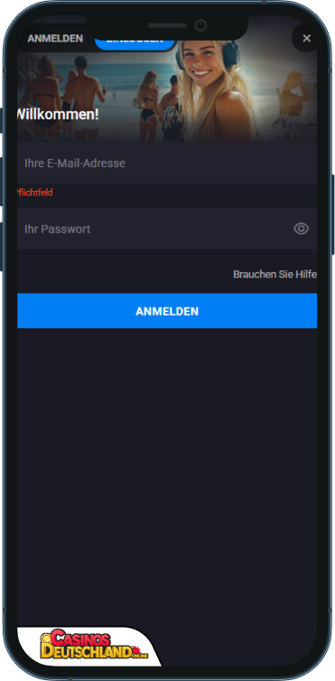 LuckyVibe Casino Anmeldung