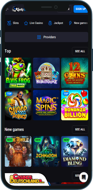 LuckyVibe Casino Mobile app