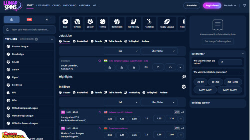 Lunarspins Casino sport