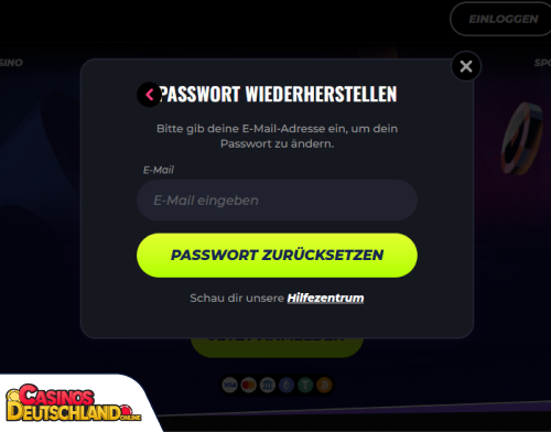 Lunubet Casino Problem beim Einloggen