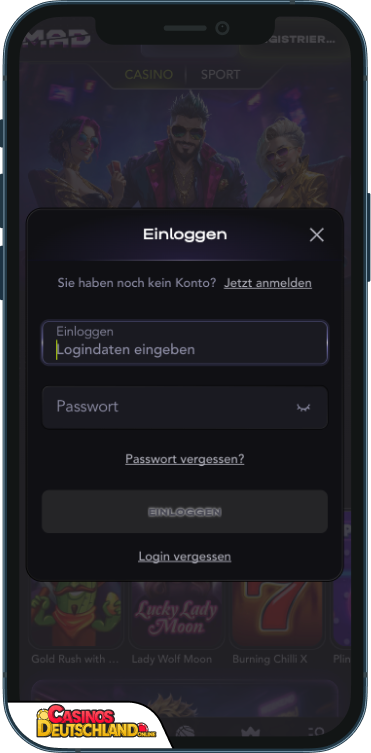 Mad Casino Anmeldung