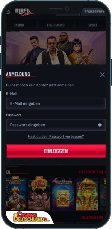 Mafia Casino Anmeldung