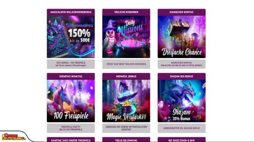 Magical Spin Casino bonus