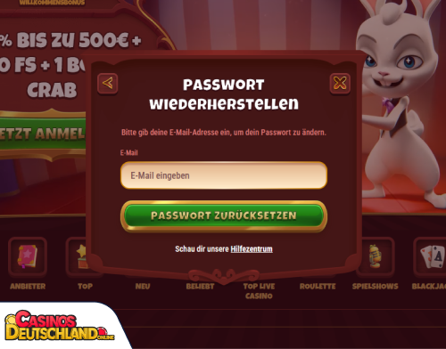 Magius Casino Problem beim Einloggen
