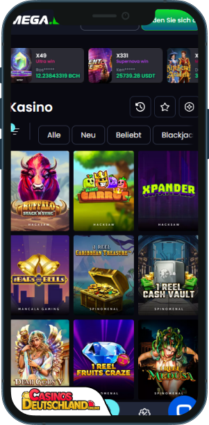 Mega.bet Casino Mobile app