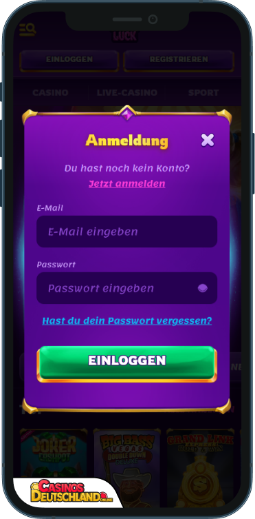 MidasLuck Casino Anmeldung